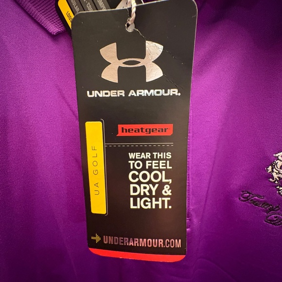 Under Armour Purple Golf Shirt 2XL - New with Tags - Picture 2 of 5
